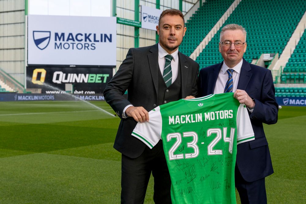 Hibernian FC | Hibs Extends Macklin Motors Partnership